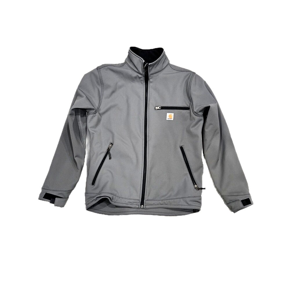 Men's Size Med Carhartt Coat RN 14806  Work/ Casual Gray Jacket W/Inside Pockets